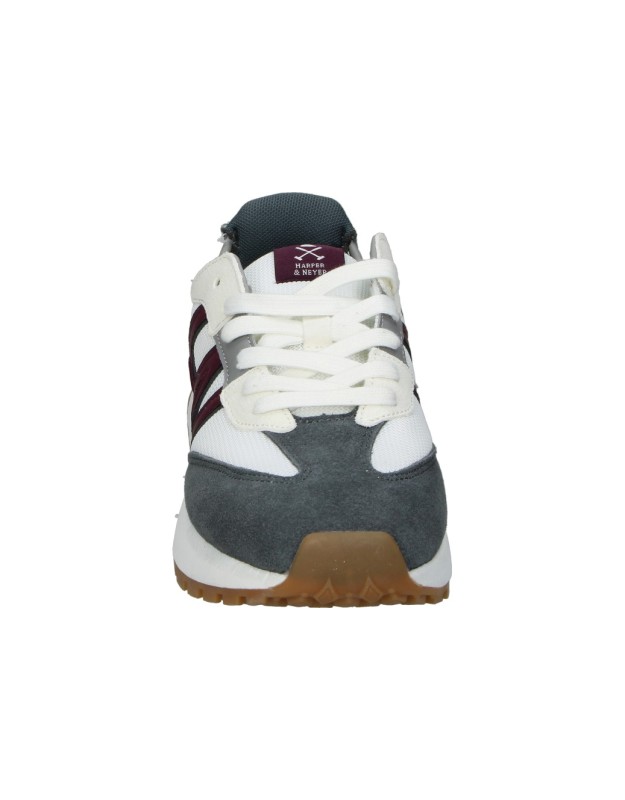 Zapatillas HARPER&NEYER AGP gris y burdeos