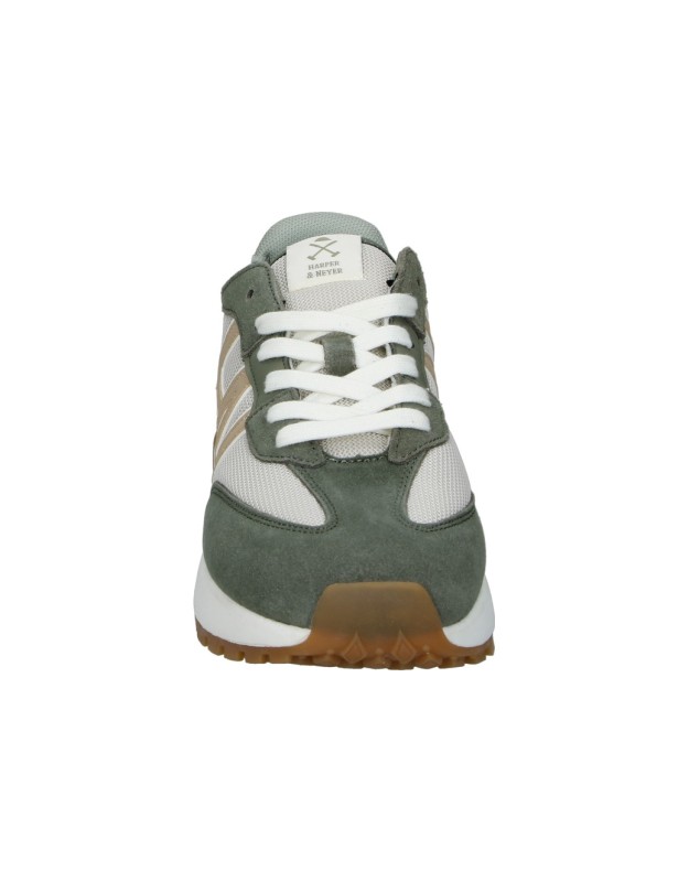 Zapatillas verdes HARPER&NEYER AGP con detalles