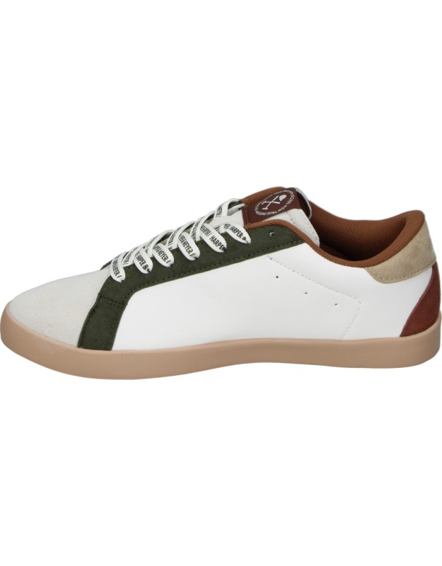 Zapatillas HARPER&NEYER Superbowl blancas con verde y burdeos