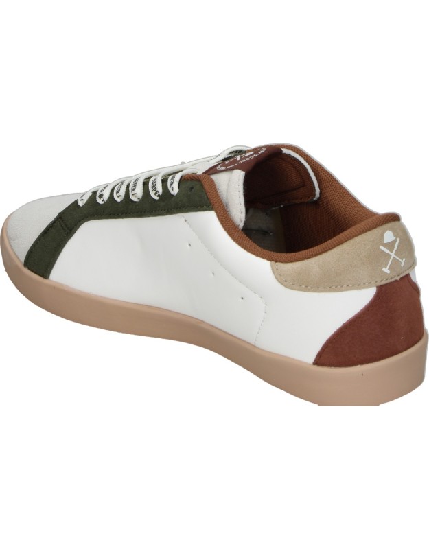 Zapatillas HARPER&NEYER Superbowl blancas con verde y burdeos