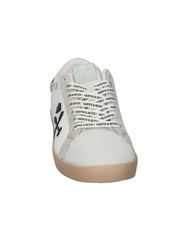 Zapatillas HARPER&NEYER Superbowl blancas con gris y negro