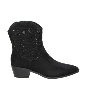Botines de tacón XTI 144309 negros con brillos