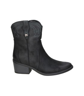 Botines Camperos Mustang Tanubis con tacón negros