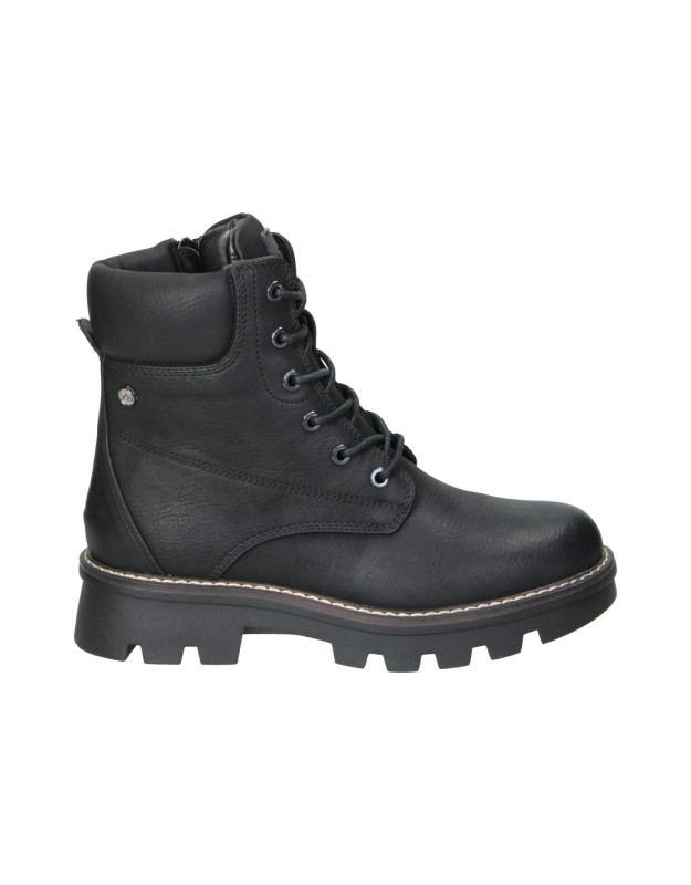 botines militares negros xti 141959 para mujer 37