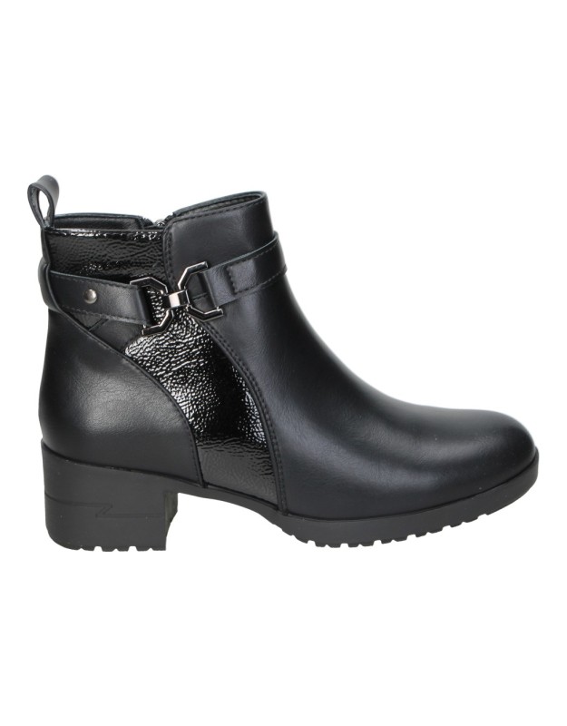botines con tacon hispaflex 2543 en negro 37
