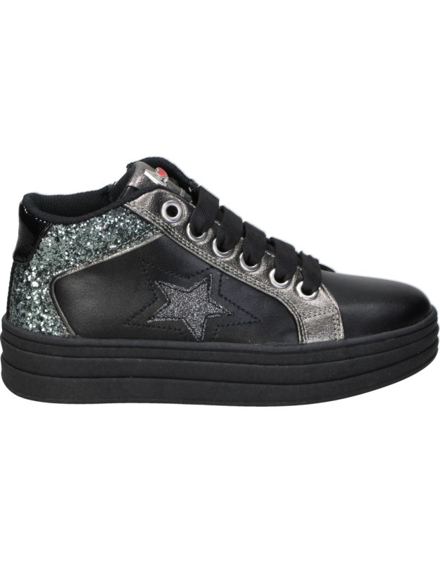 zapatillas con plataforma asso ag-17710 negras 33