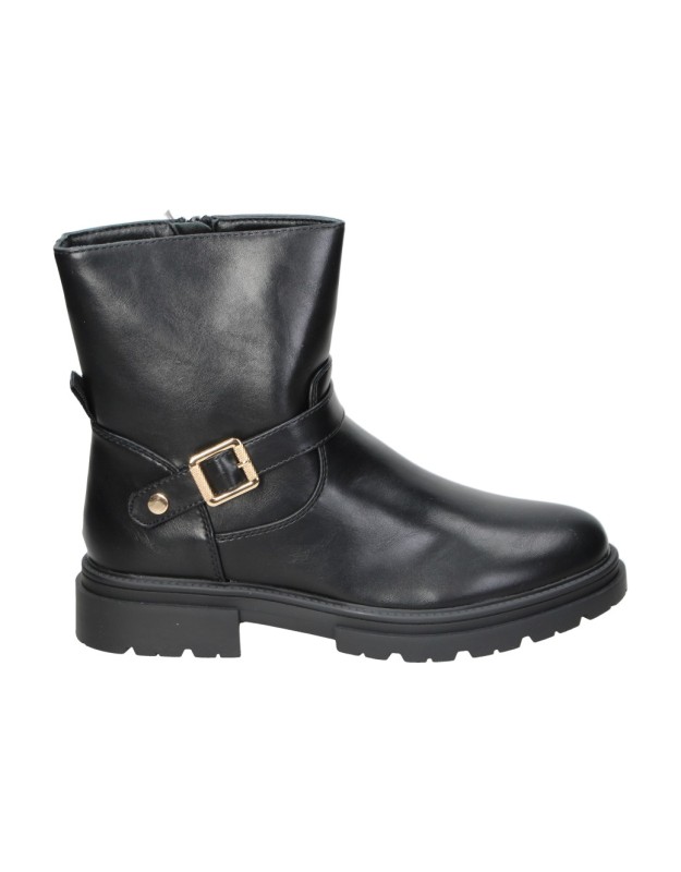 botines comodos jupifly 8008 negros para nina 34