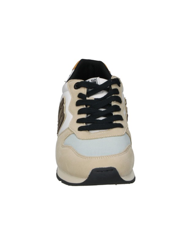 Sneakers Casual Mustang Joggo Classic blancas con detalles