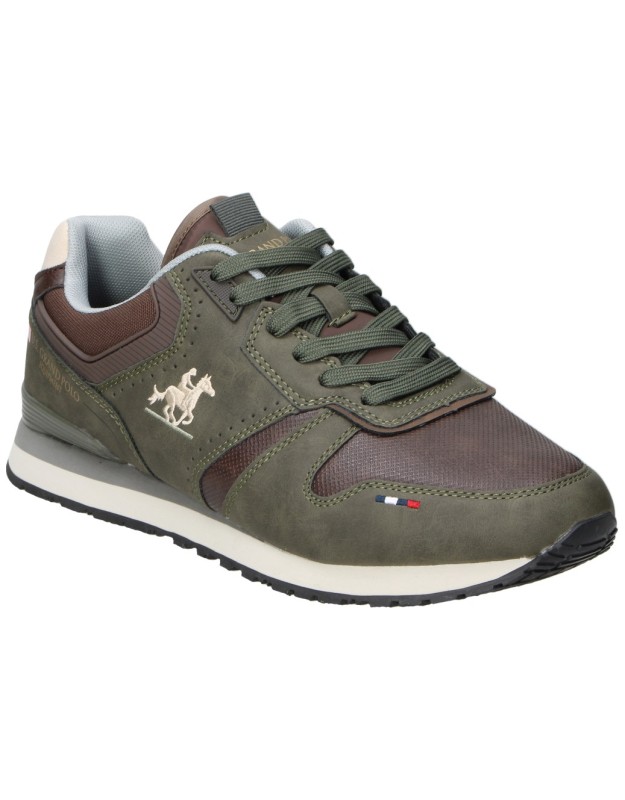 Zapatillas casual verdes U.S. GRAND POLO gpm523100