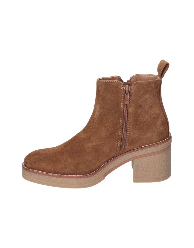 Botines de tacón BONAVENTURE b650-3 en color taupe