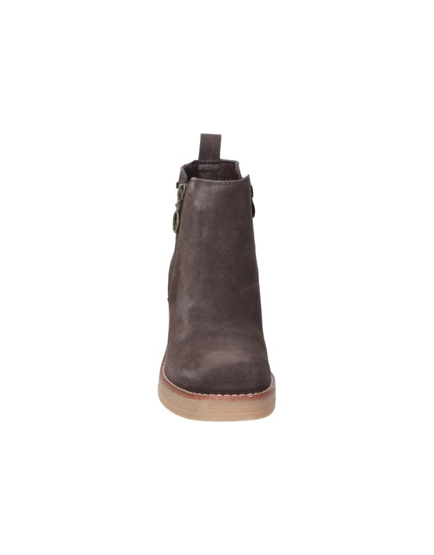Botines con tacón marrones BONAVENTURE b650-28