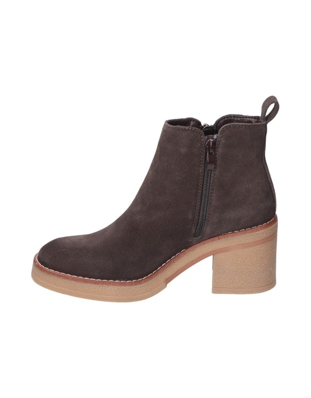 Botines con tacón marrones BONAVENTURE b650-28