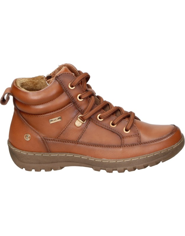 botines de piel water repellent c tapioca t712-23 en marron 37