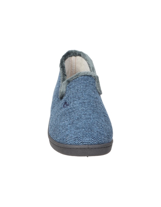Pantuflas cerradas CALZADOS ROAL R12018 en azul marino