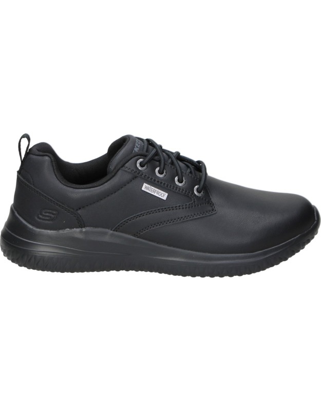 Zapato waterproof Skechers Delson 3.0 Glavine negro