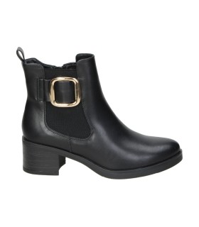 Botines de tacón negros HISPAFLEX 2571 para mujer