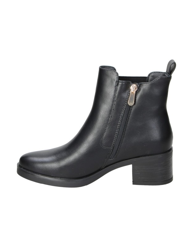 Botines de tacón negros HISPAFLEX 2571 para mujer