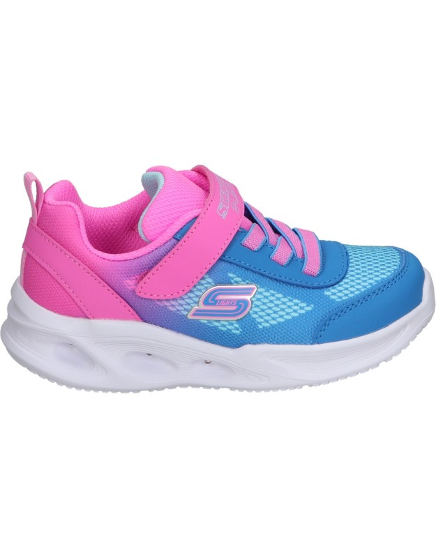 deportiva con luces skechers s-lights sola glow ombre deluxe para nina 23