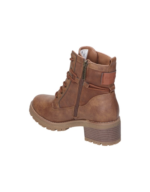 Botines de tacón REFRESH 170145 en color camel