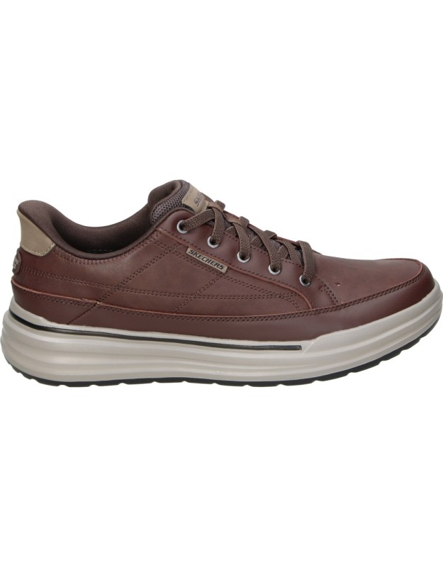 Zapato Skechers Slip-ins Relaxed Fit: Sterling Hansel marrón para hombre
