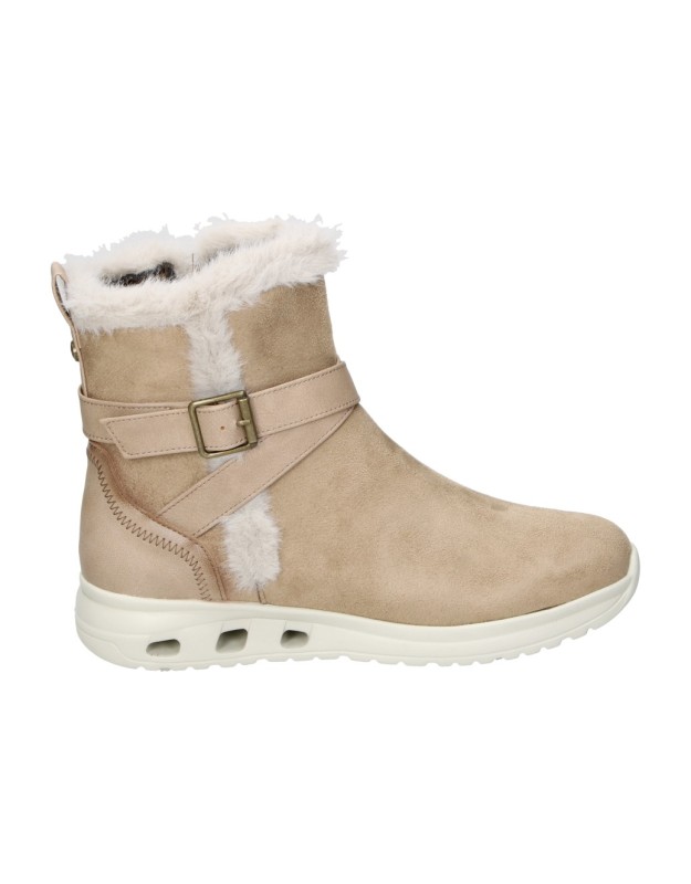 botines planos amarpies amd29413 en taupe para mujer 41