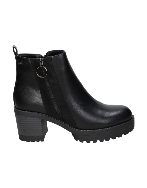 Botines de tacón CHK10 Pilar 28 negros para mujer