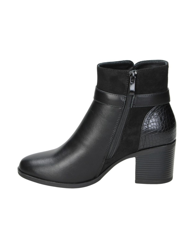Botines con tacón AMARPIES asy29521 negros para mujer