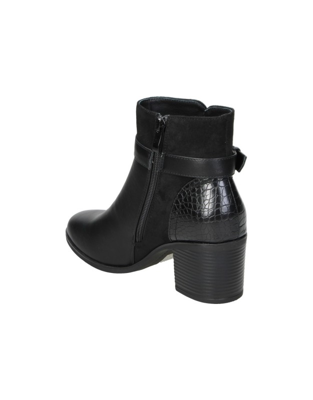 Botines con tacón AMARPIES asy29521 negros para mujer