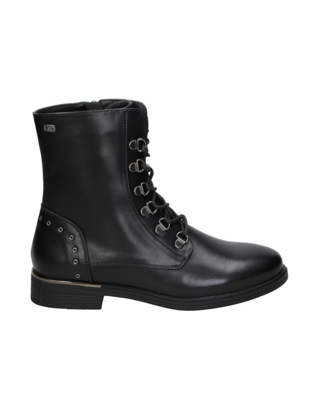 botines militares chk10 blossom 34 negros para mujer 36