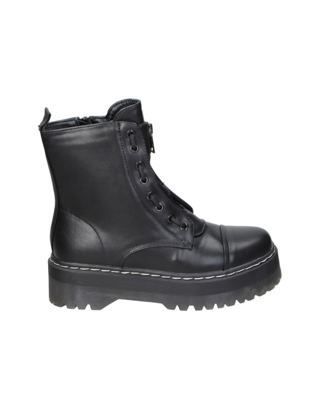 Botines militares con plataforma D'Angela DZS25120 negros