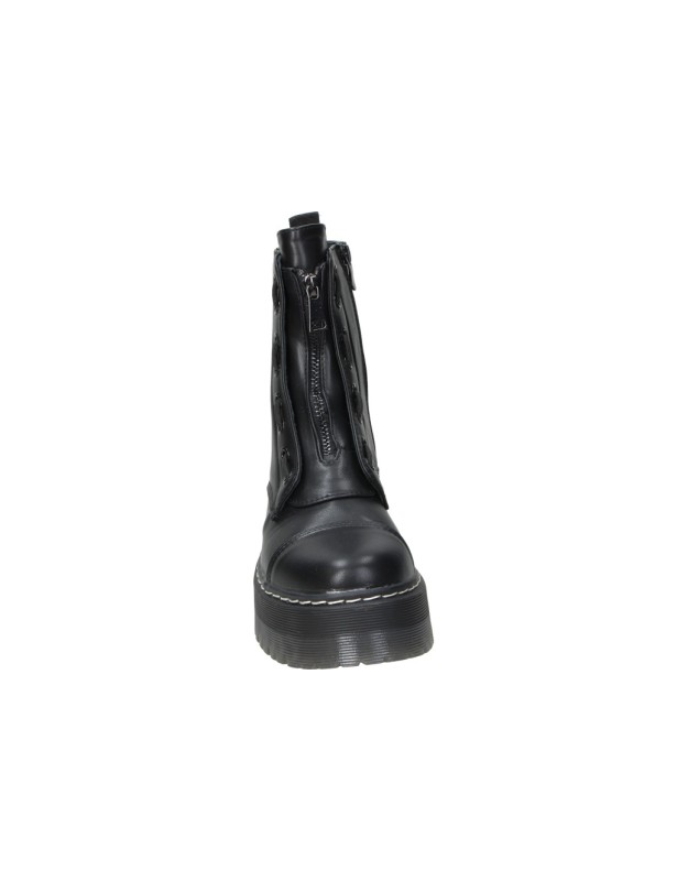 Botines militares con plataforma D'Angela DZS25120 negros