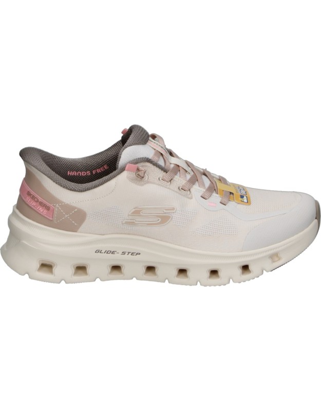 deportiva skechers slip-ins glide-step pro pure motion beige 150428-ntbr 40