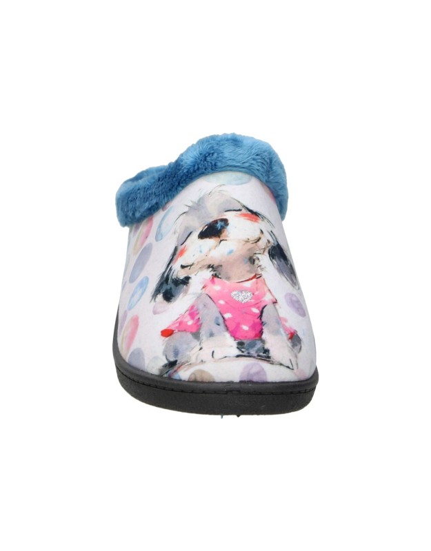 Pantuflas destalonadas CALZADOS ROAL r12213-perro PLUMAFLEX