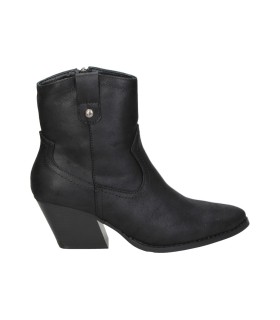 Botines cowboy de tacón SKYDIVA Flow negros para mujer