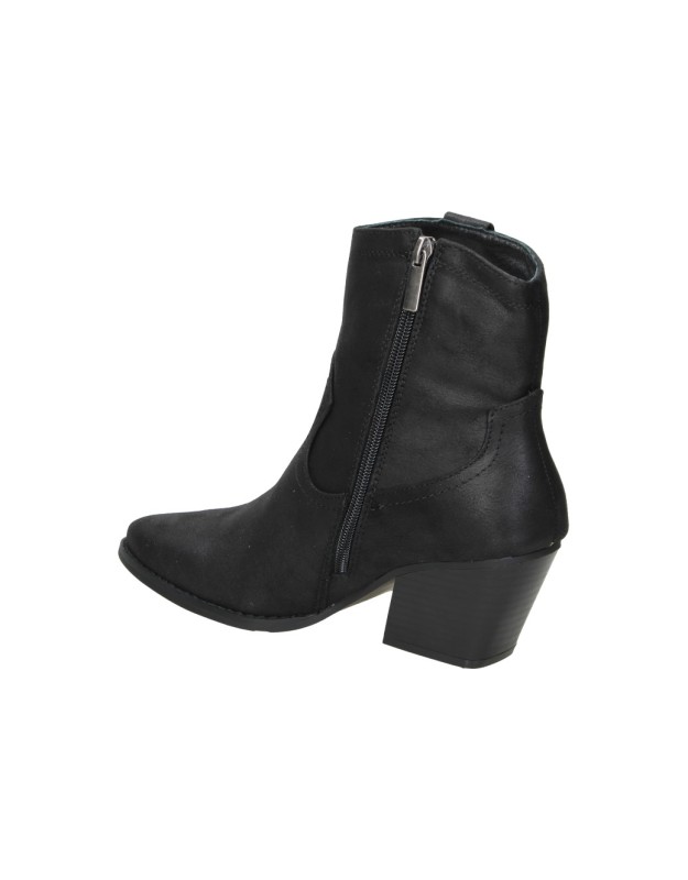 Botines cowboy de tacón SKYDIVA Flow negros para mujer