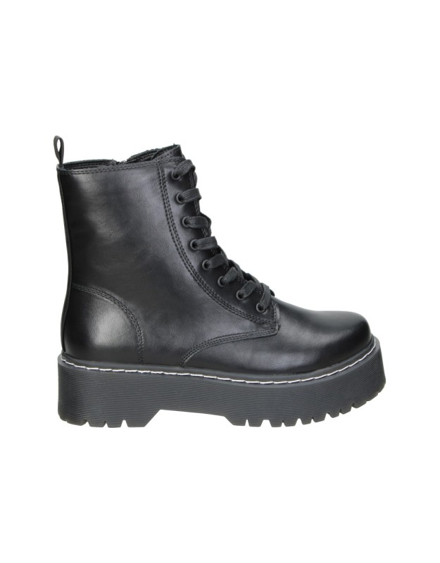 botines militares con plataforma skydiva on fleek negros para mujer 39