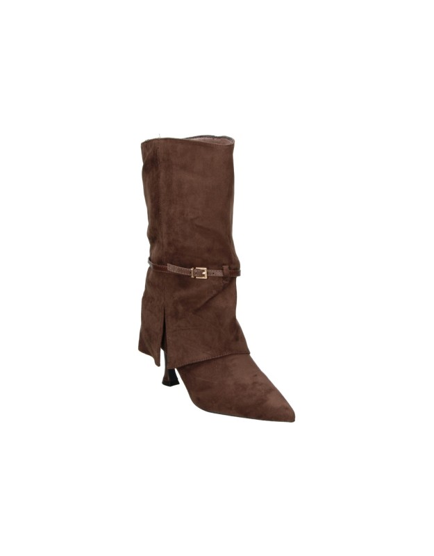 Botines de tacón alto marrones BUONAROTTI s5522 para mujer