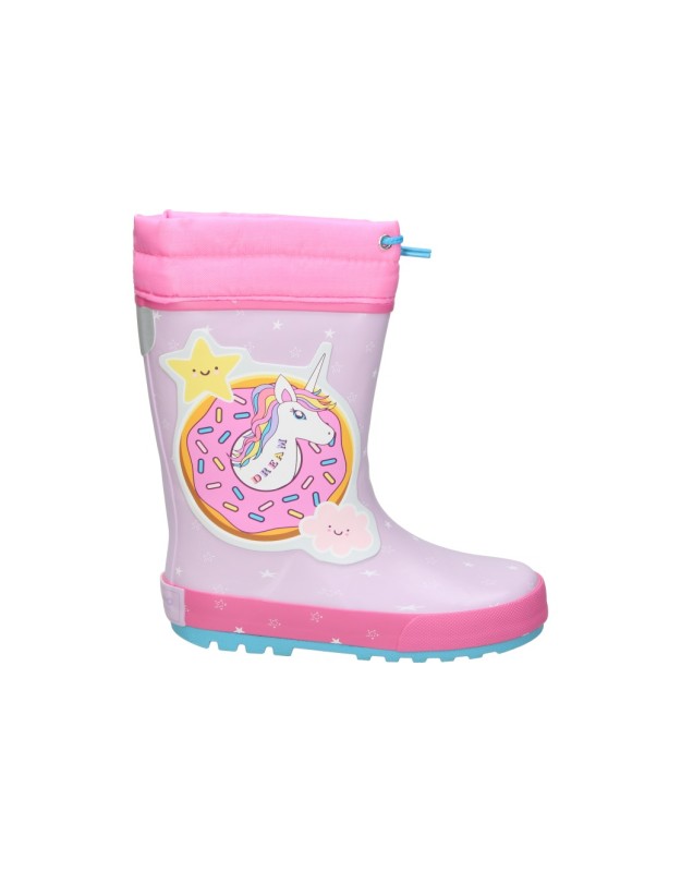 botas de agua gioseppo 76540 rosas para nina 28
