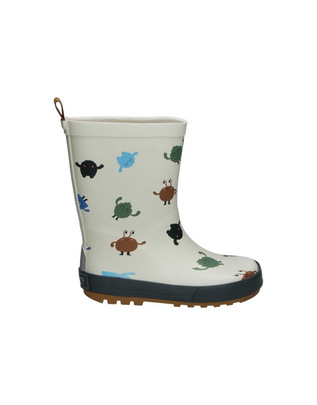 botas de agua gioseppo 76544 grises con dibujos infantiles 28