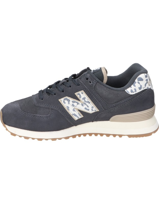 Deportivas NEW BALANCE 574 negras con animal print wl574v2-xe2