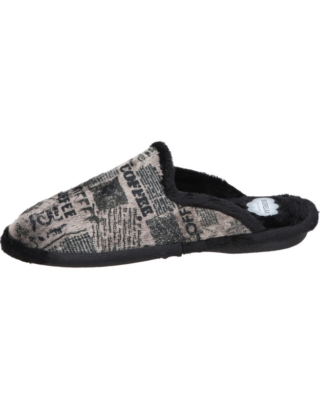 Zapatillas de casa biorelax COSDAM 1511 negras para hombre