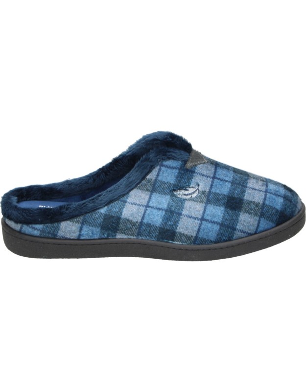 pantuflas destalonadas calz roal r12062 azul marinas con cuadros 42