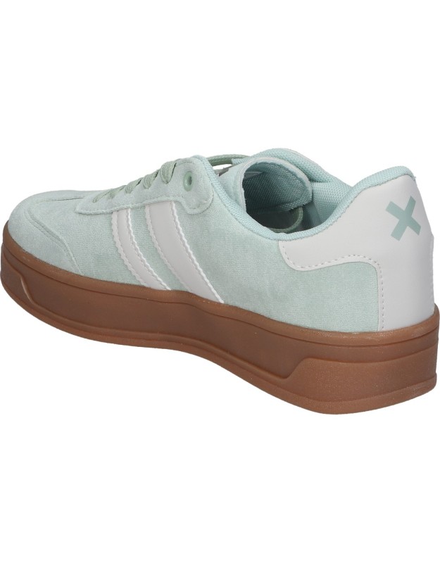 Zapatillas con plataforma XTI 143644 veganas en verde aguamarina