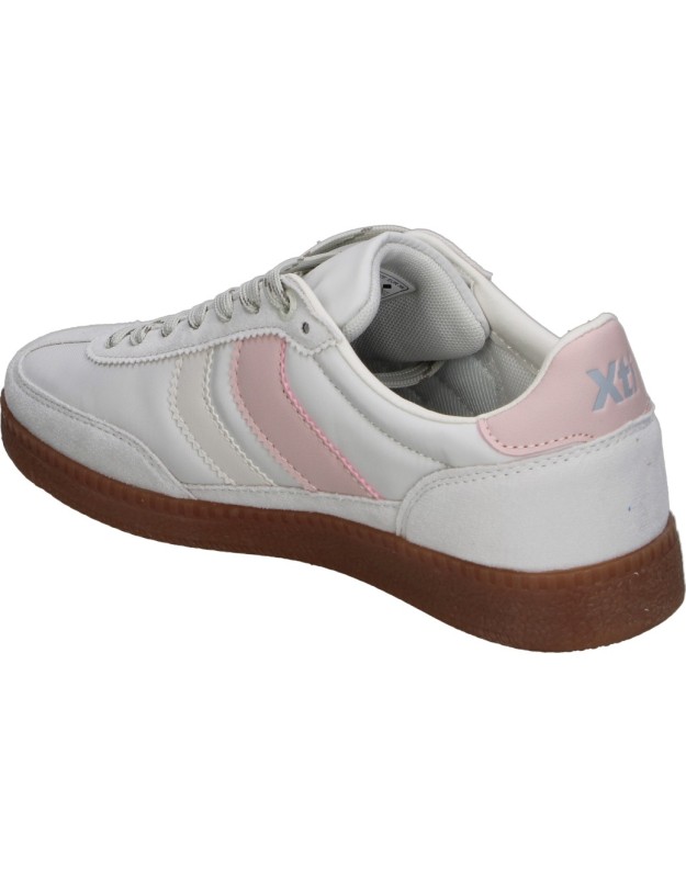 Zapatillas planas XTI 145052 blancas y rosas para mujer