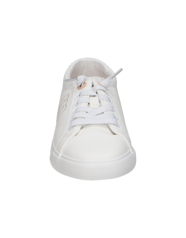 Zapatillas Mustang Aria 60615 blancas y rosas para mujer