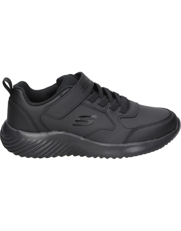 zapatillas comodo de nino skechers 405626l-bbk color negro 27
