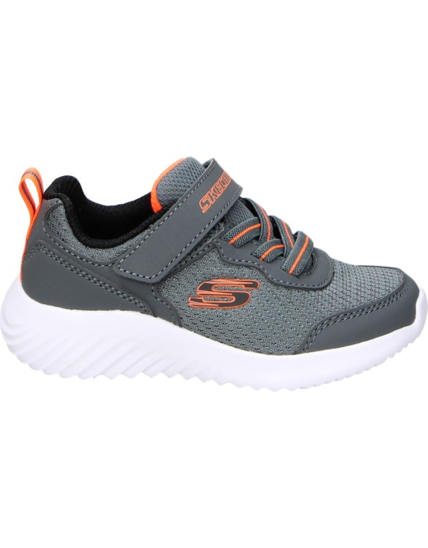 zapatillas comodo de nino skechers 403906n-char color gris 25
