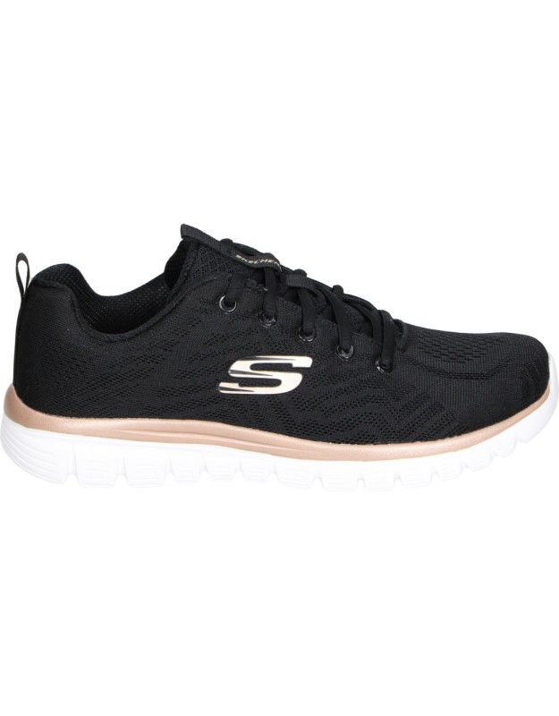 Zapatilla Skechers Gracefull Get Connected negra 12615-bkgd