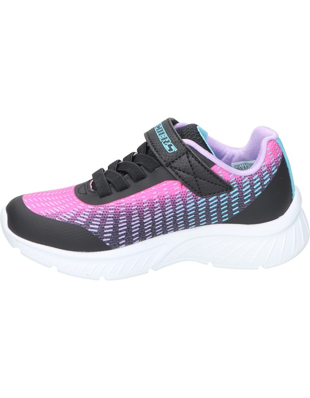 Zapatilla Skechers Microspec Plus negra y morada 303532l-bkmt