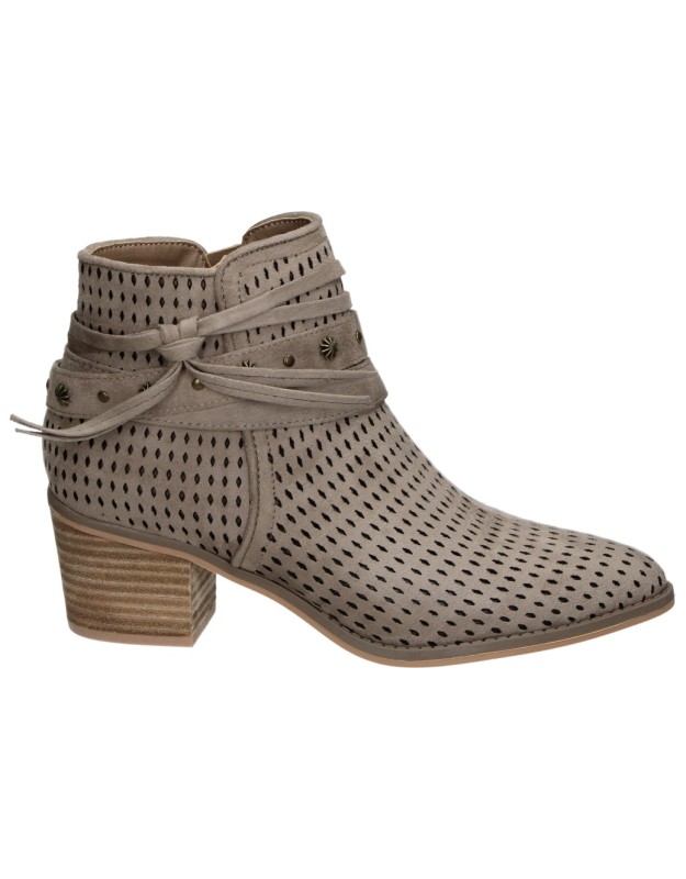 botines de tacon refresh 175180 en taupe para mujer 36